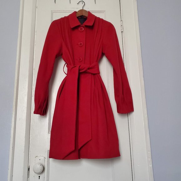 ⭐Host pick⭐ Theory | Panya Manning Wool Button Up Belted Coat - Picture 1 of 8